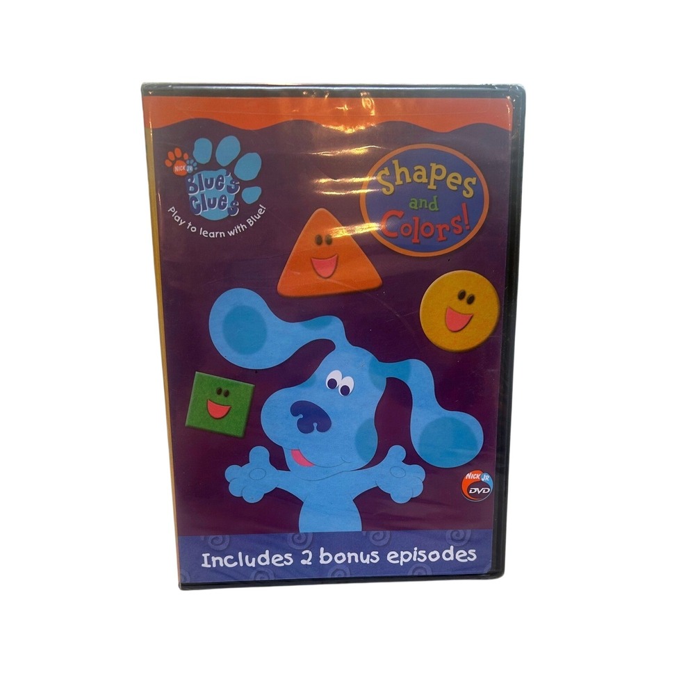 Blue's Clues Shapes‎ and Colors DVD Educational Learning Fun for Kids